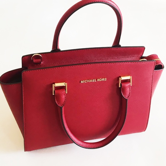 Michael Kors Red Selma satchel - Picture 2 of 8